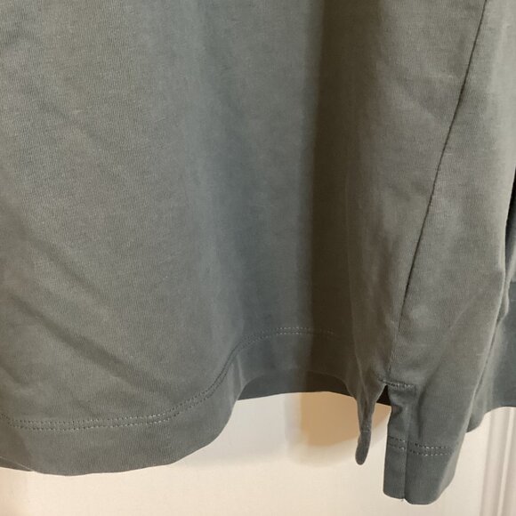 Uniqlo Airism Men's Long Sleeve Gray T-Shirt Top Size M Crew Neck Cotton Blend - Picture 2 of 7